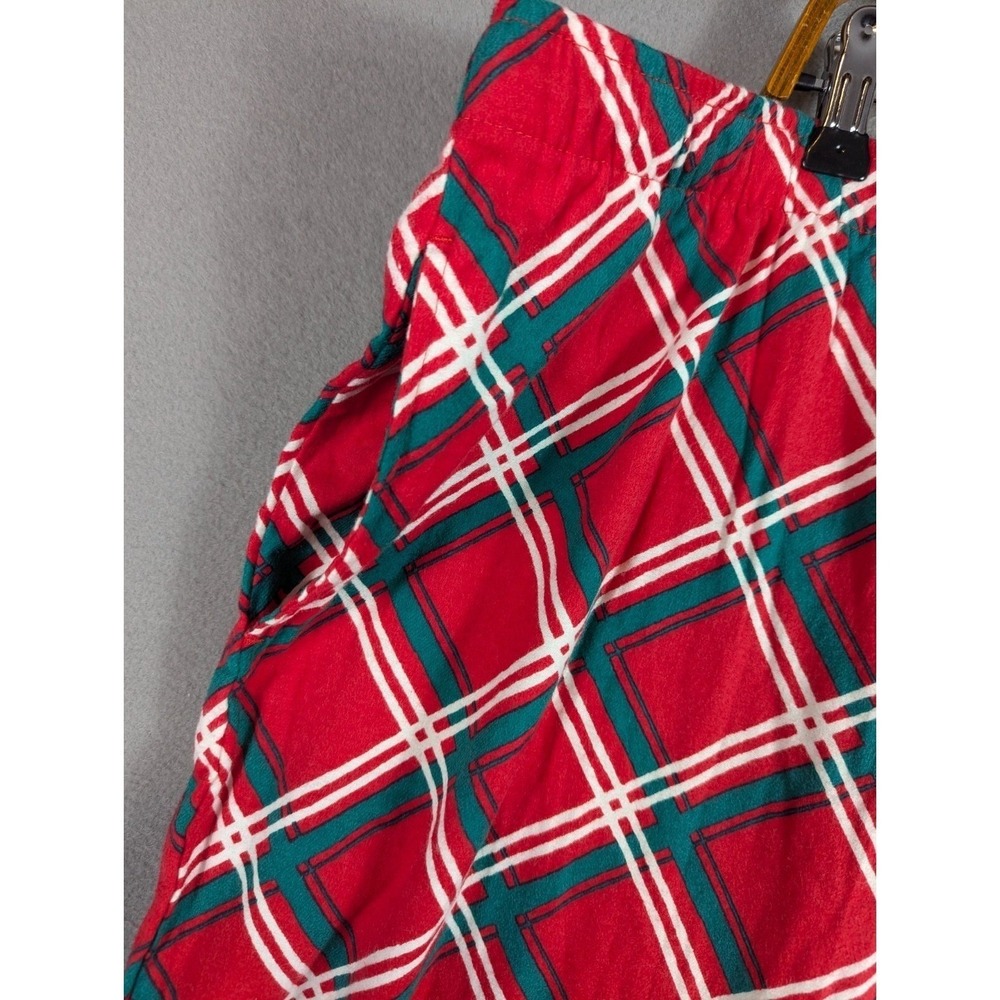 Sleep Chic Pajama Pants Women's Sz 3X Bias Red Plaid Lounge Christmas PJ Bottom - Picture 4 of 13